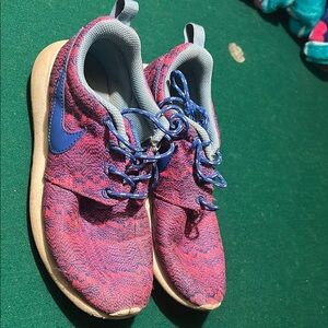 Kids Blue and Pink Nike Shoes